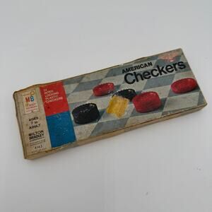 Vintage American Checkers by Milton Bradley 1970 4143